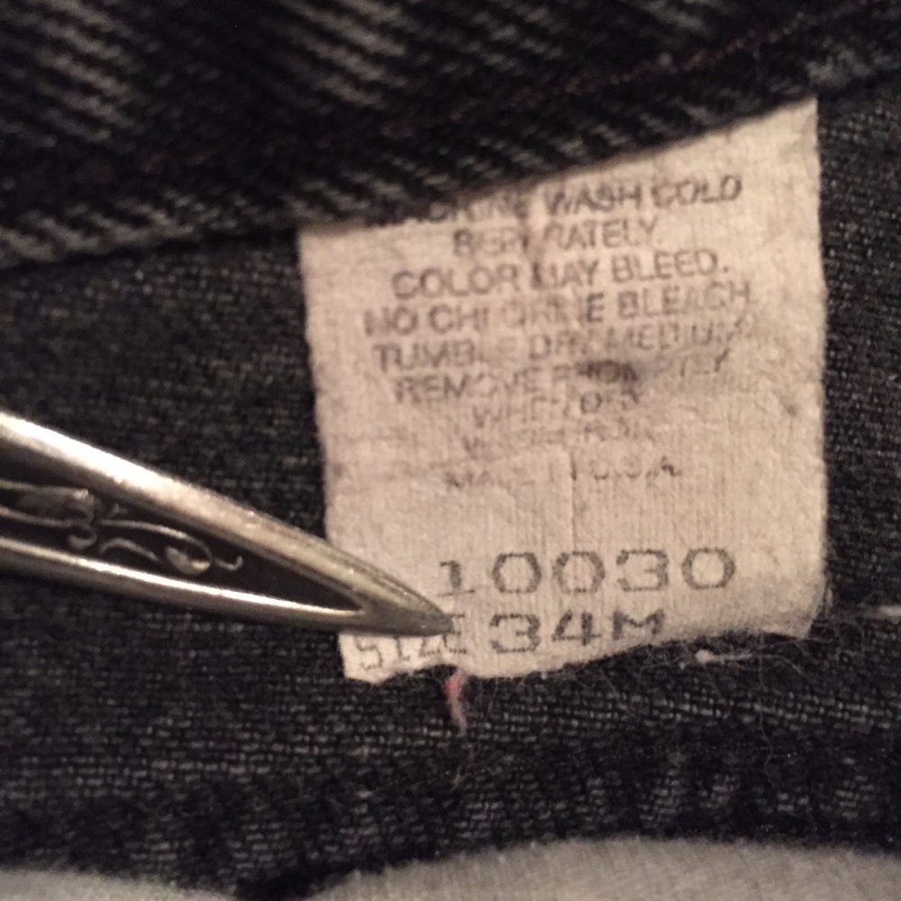Vintage Hugo Boss Black Denim Jeans  USA  32/30 - Picture 6 of 8
